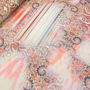 Metraža LORAN AC007 - 26 – Etno Dezen (Narandžasto-Roze) – Premium Tanja Skuba sa Elastinom