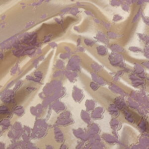 Ekskluzivni Brokat Selection PM068 – 38 Cvetni dezen u lavanda-gold boji (150cm)