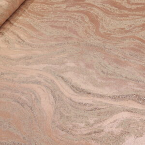 Puder roze Brokat Dizajn PM071 - 55 sa Mermernim Dezenom – Luksuzni Materijal za Haljine i Sakoe – (Širina 160cm)