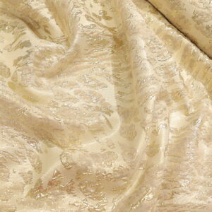 Luksuzni Zlatni Brokat Dizajn PM071 - 53 sa Zlatnim Odsjajem – Reljefni žakard za Svečane Haljine i Odela