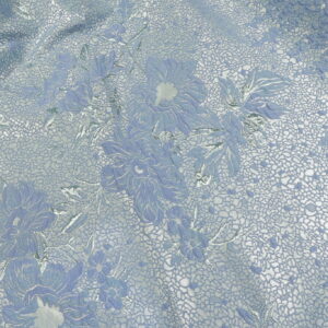 Ekskluzivni Brokat Selection PM068 – 40 Cvetni dezen u svetlo plavoj boji (150cm)