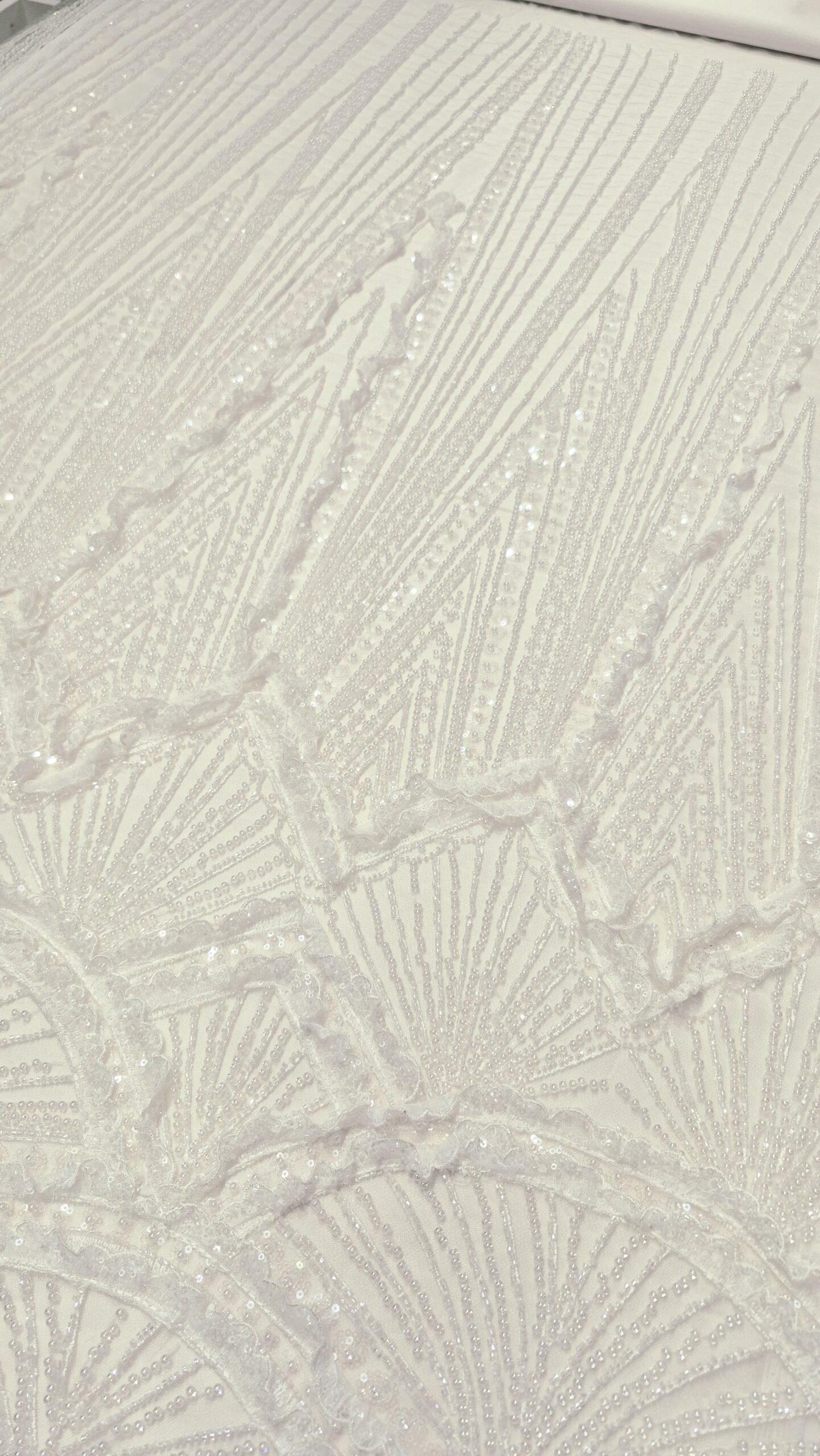 ČIPKA MIRMAM WEDDING Pruge - BELA CP030 - 14