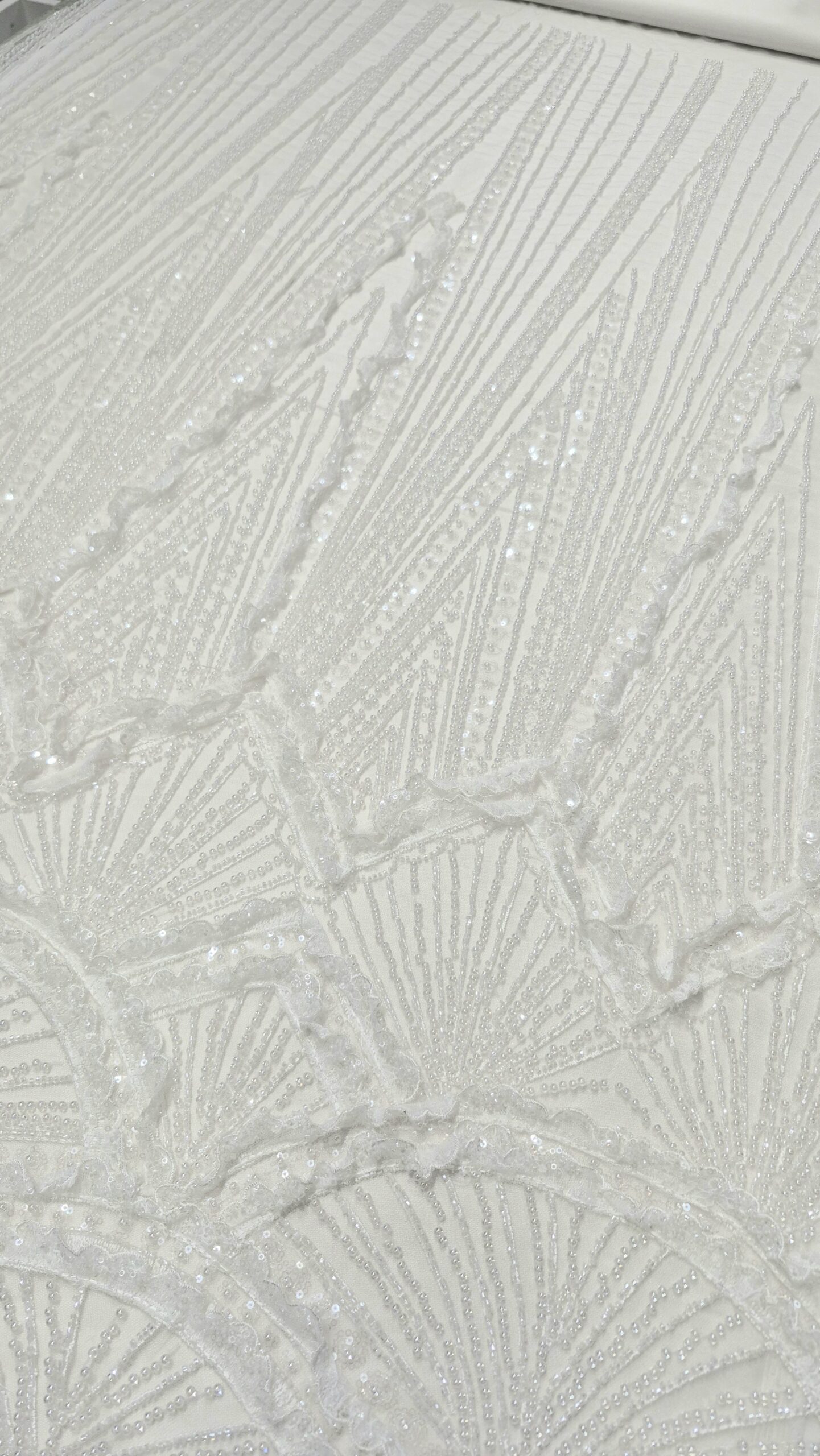 ČIPKA MIRMAM WEDDING Pruge - BELA CP030 - 14