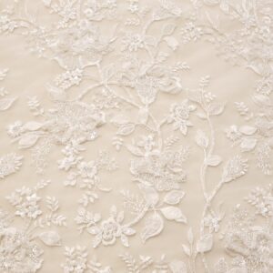 ČIPKA MIRMAM BRIDAL Cvetovi - BELA CP030 - 15