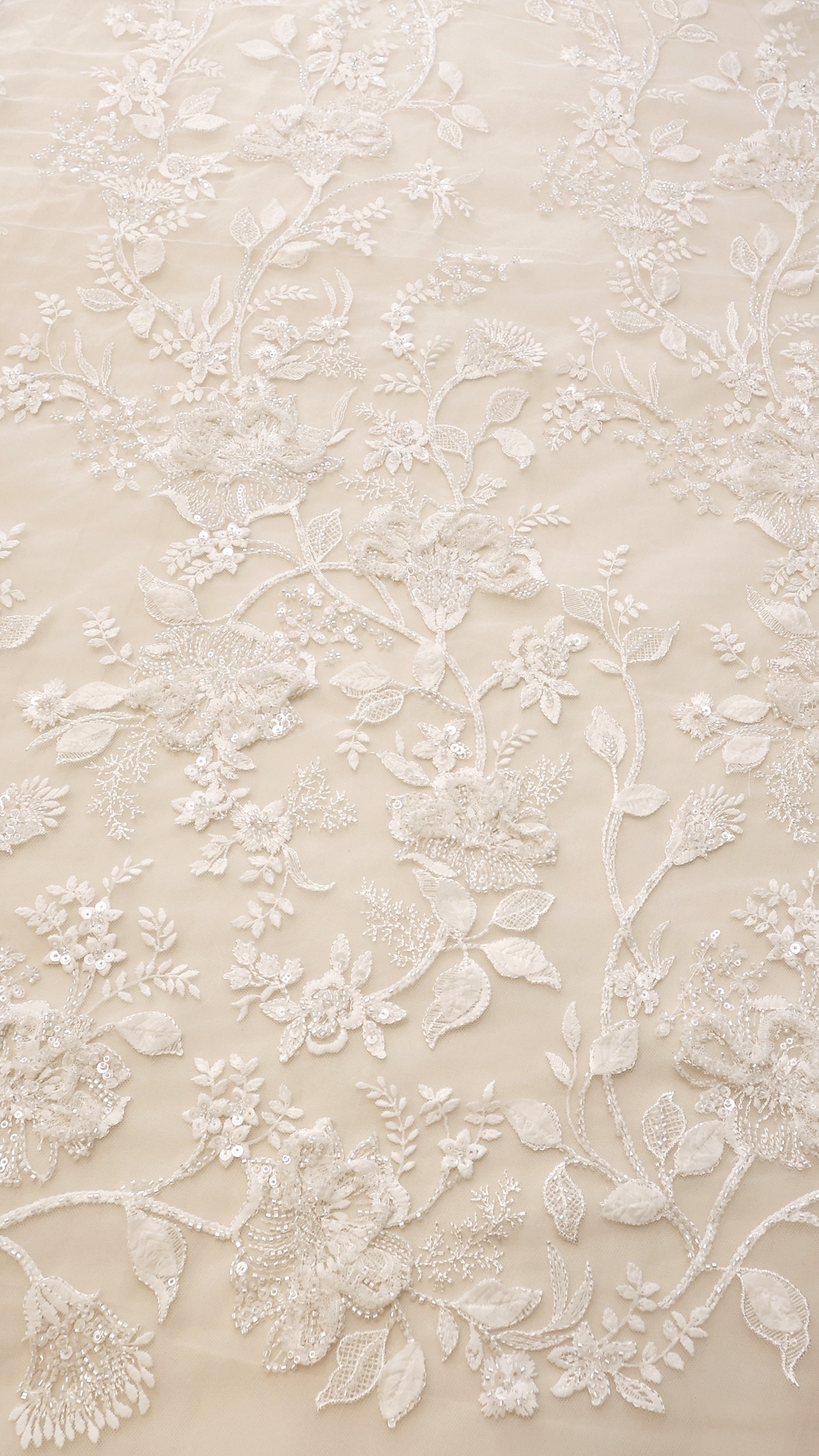 ČIPKA MIRMAM BRIDAL Cvetovi - BELA CP030 - 15