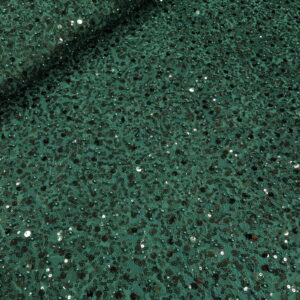 Smaragdno zelena Kristalna Čipka French CP008 - 32 – Ekskluzivna gusta vezena čipka na končanoj osnovi