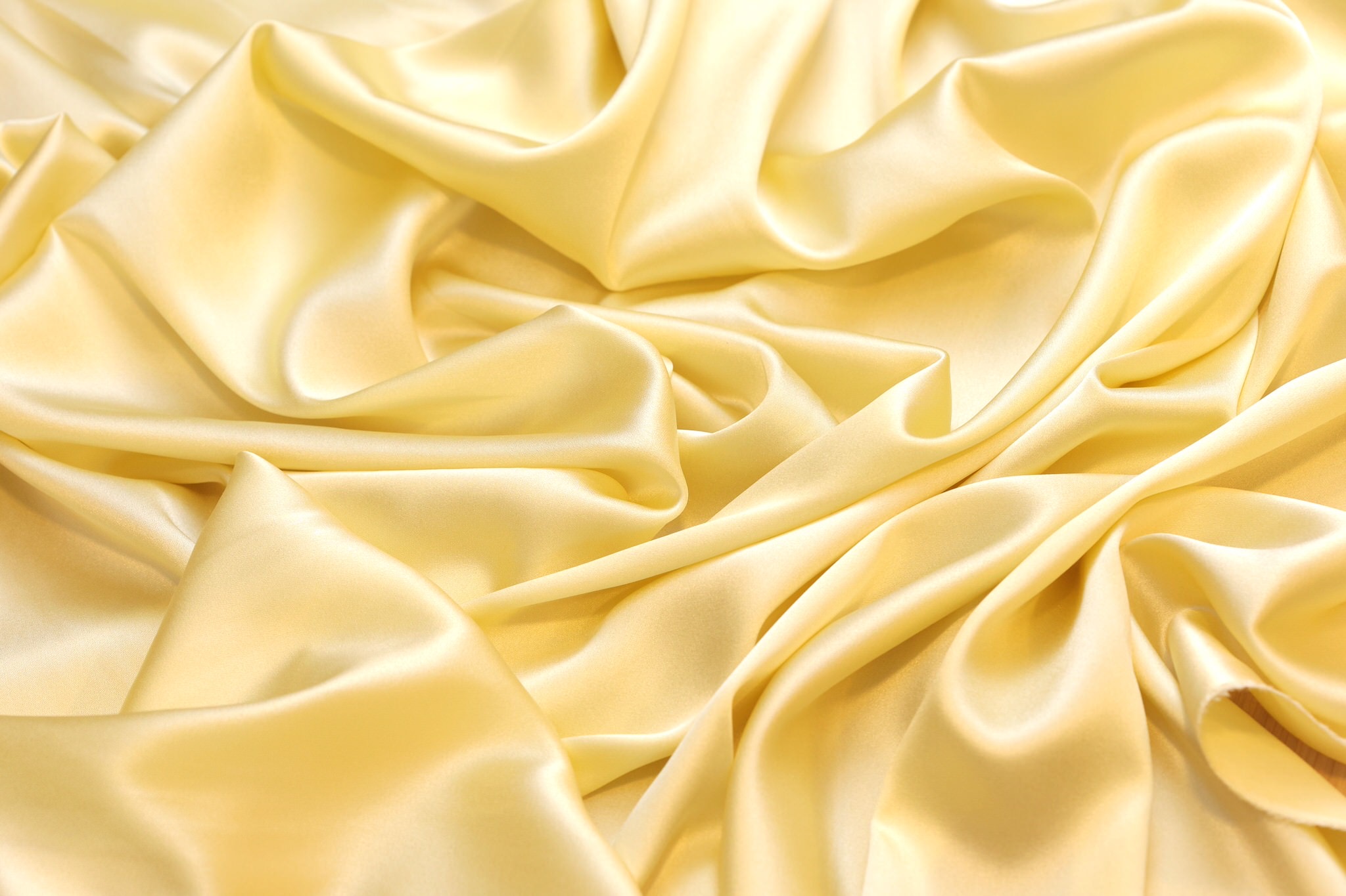 Saten svila Italija SV024 - 65 PASTEL / PUTER ŽUTA