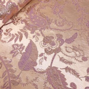 Brokat selection Rose Gold PM068 - 53 Ekskluzivni metalizirani materijal sa cvetnim dezenom (150cm)