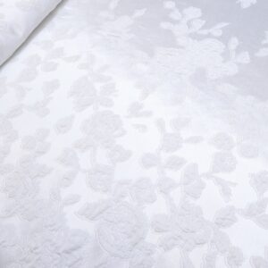 Brokat selection Bridal PM068 - 59 Ekskluzivni sedefasti materijal sa asimetričnim floralnim dezenom (150cm)